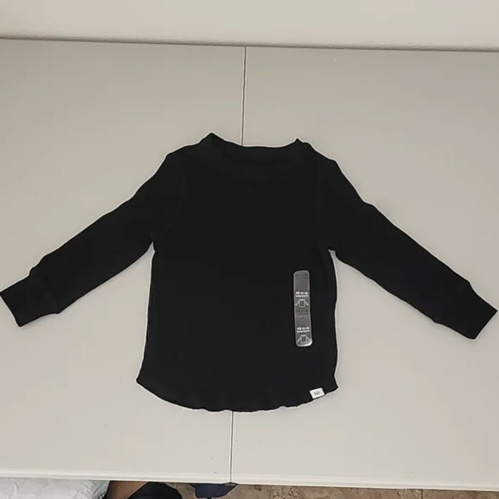 Kids Black GAP Long Sleeve Shirt